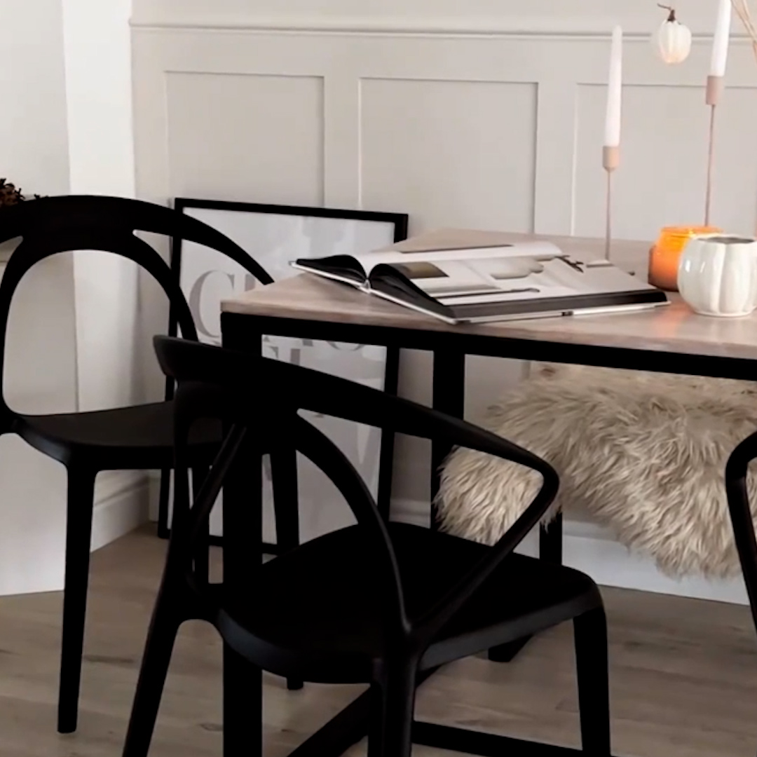 Chaise de bureau DIVA, design contemporain, noir/rouge
