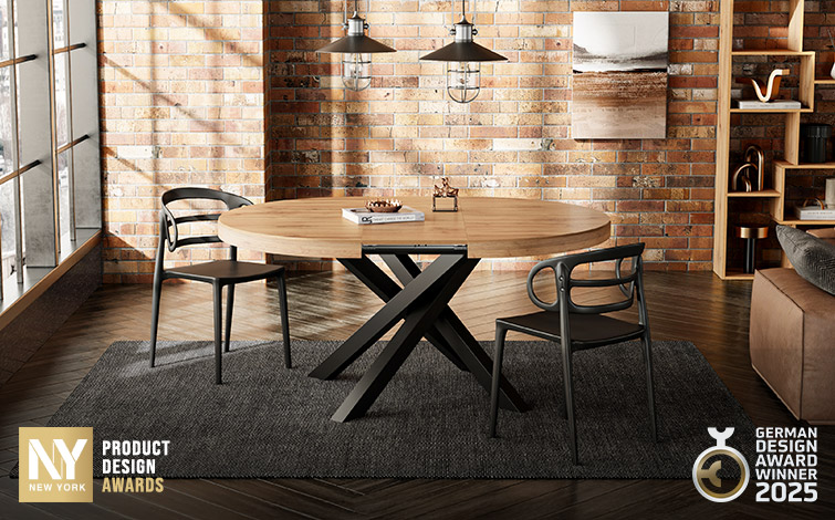 Tavolo Rotondo Allungabile Emma Mobili Fiver