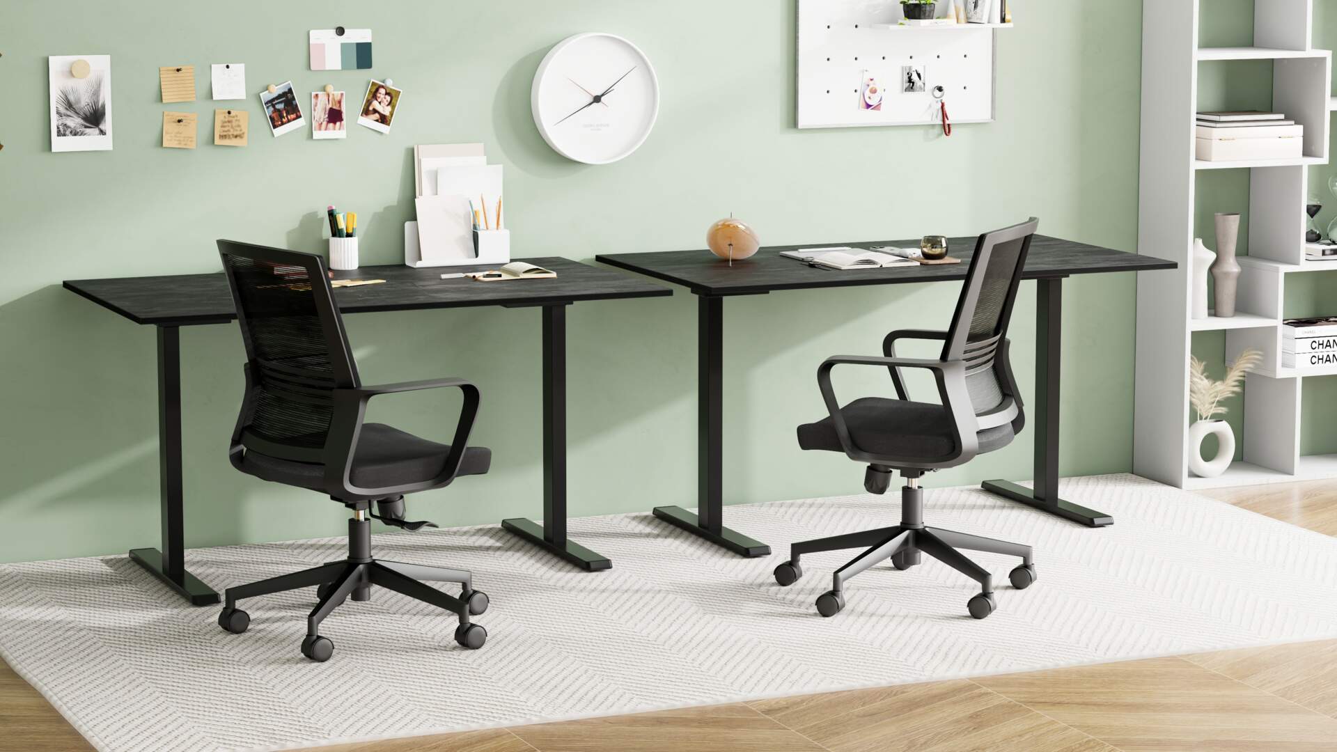 JEMACHE Supporto A Parete O Sotto Scrivania Per Mac Studio M1/M2, In Alluminio Nero Con Foro VESA
