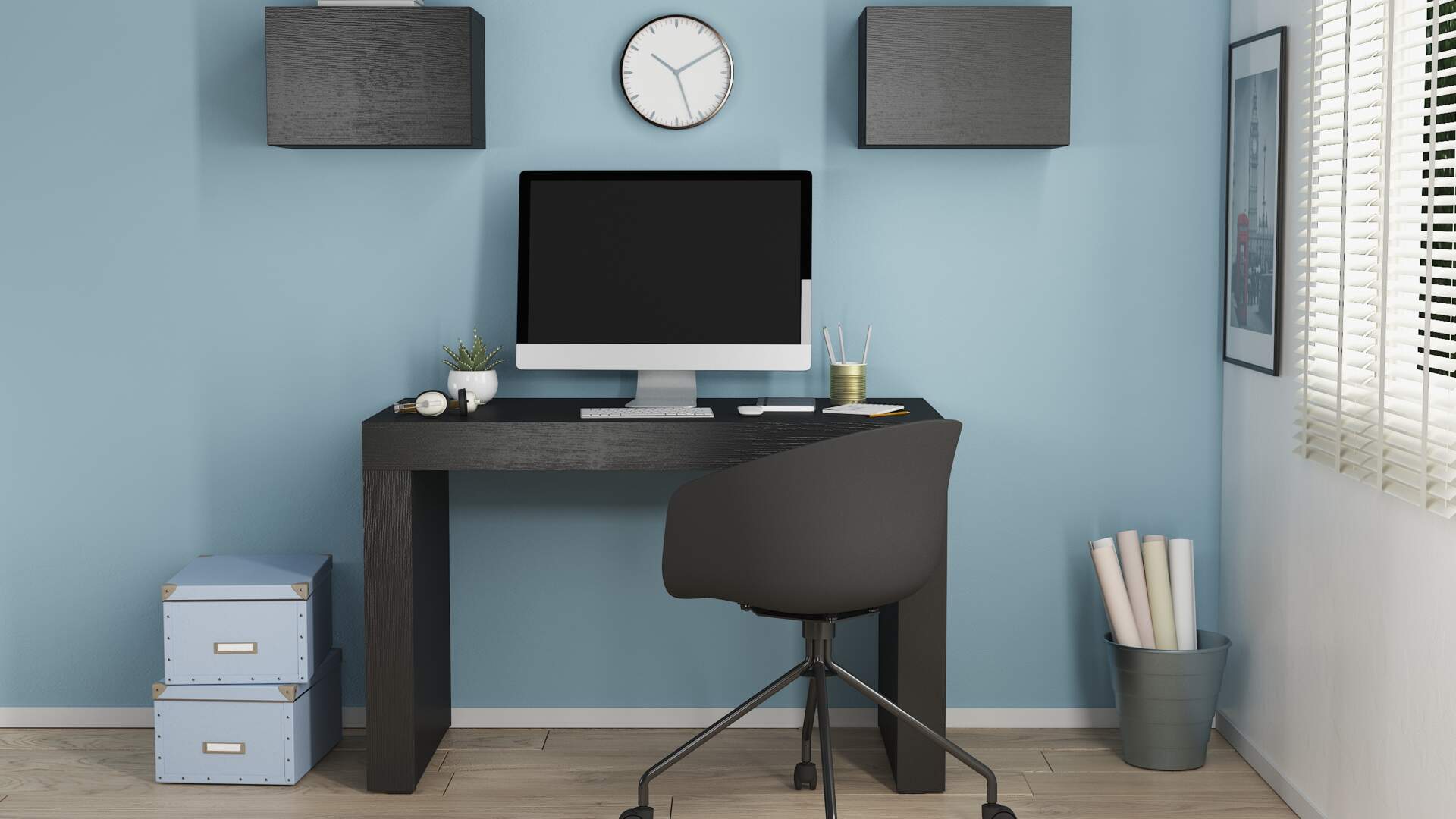 Scrivania Multiposizione Angolare O Dritta Reversibile Con 4 Ripiani Chiusi Vani A Giorno Ufficio Studio Casa Gaming Design Moderno Minimal 152 x 49 x 74 Cm Bianco