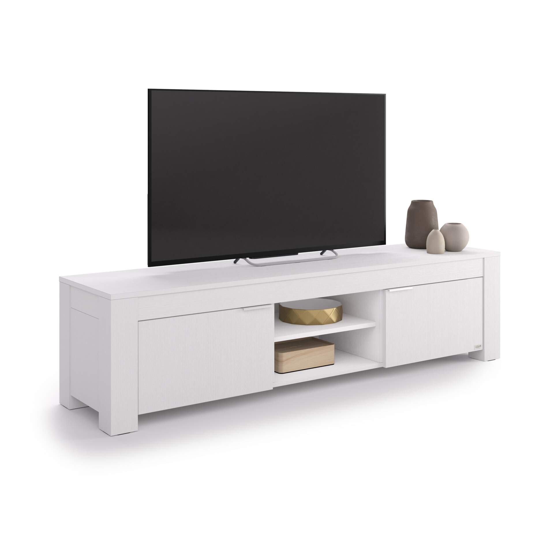 TV Stand with Open Shelf and 2 Doors Rachele, (180x45x45,8 cm