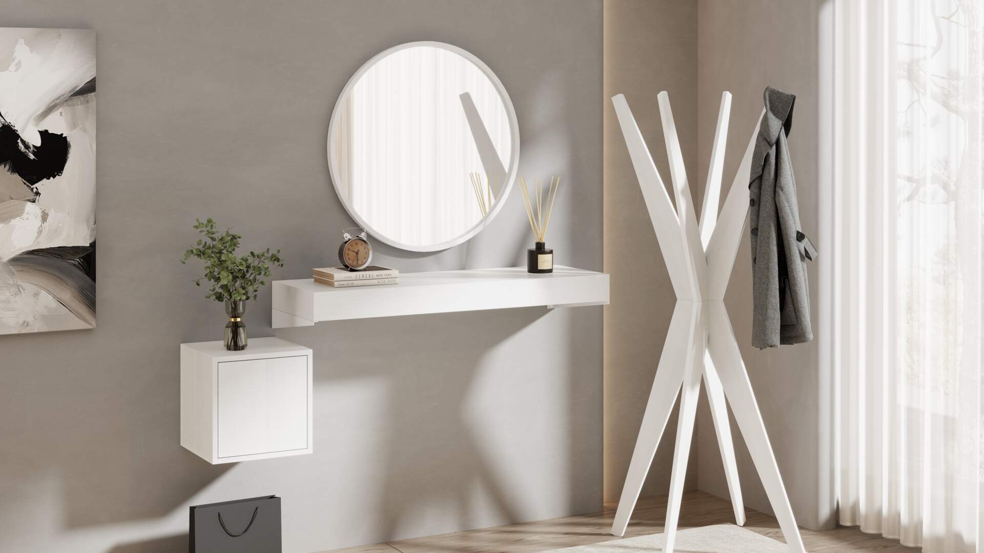 Casa Padrino console murale baroque de luxe en bois massif crème