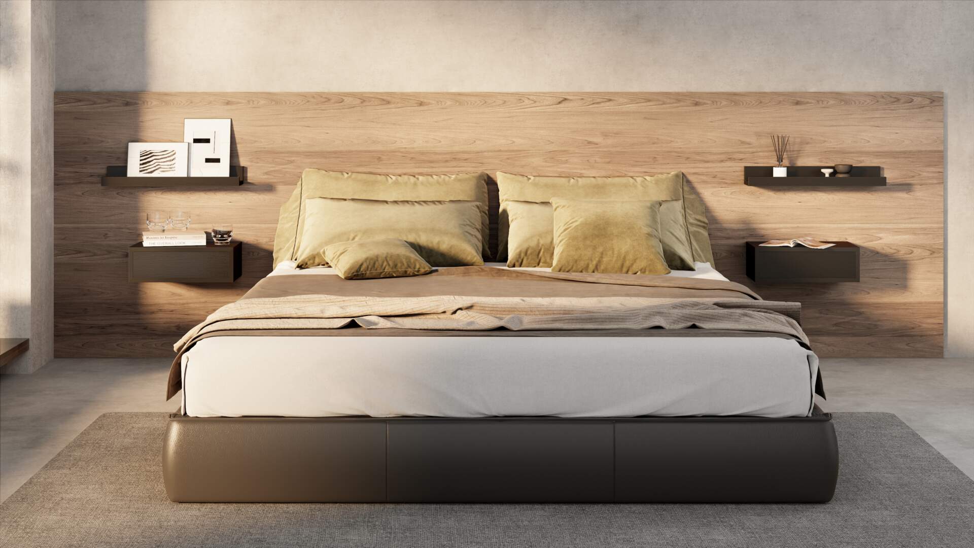 FioRev(フィオレブ) テーブル Chevet bois Massif Meuble Rangement