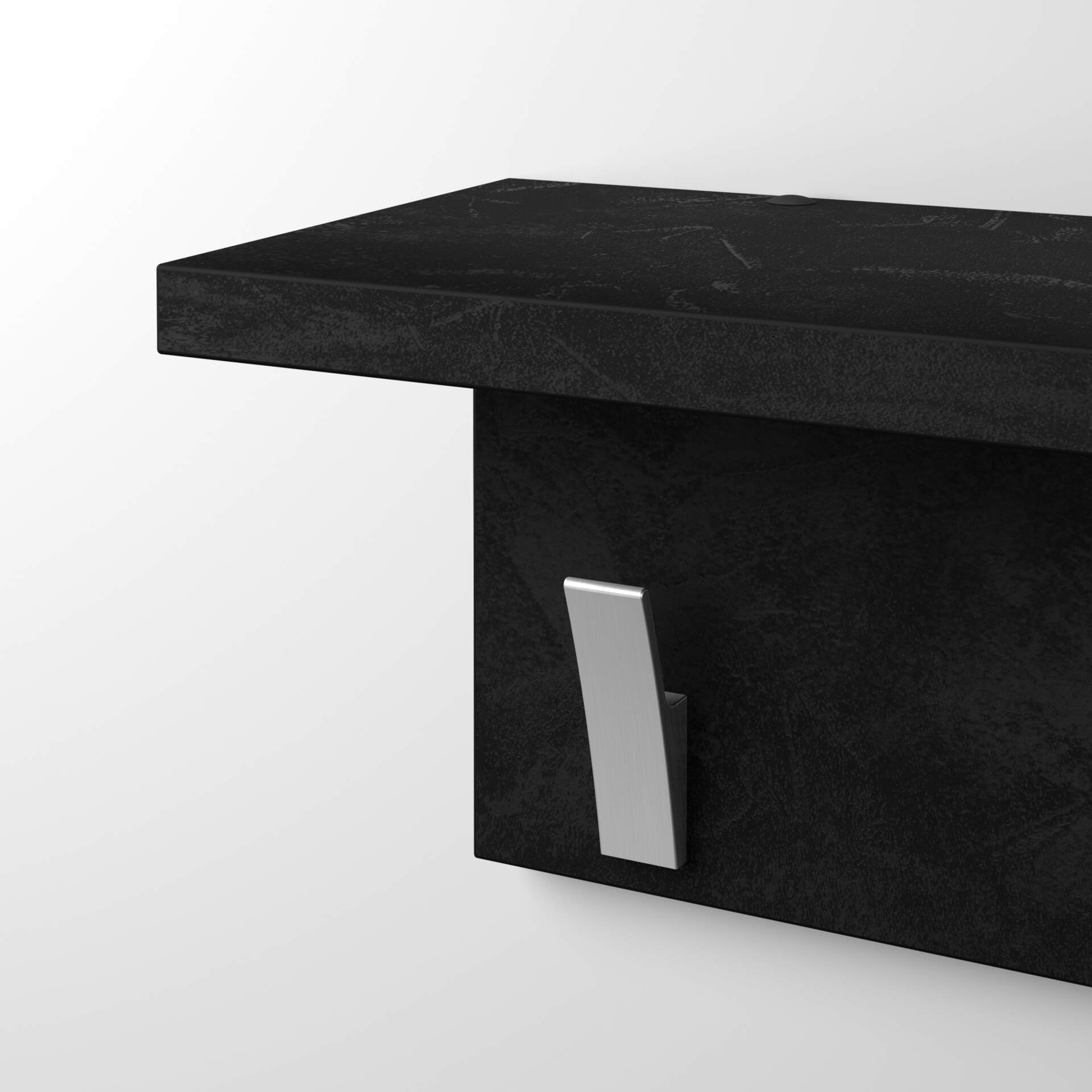 CalleaDesign Appendiabiti Da Parete Puccini, 3 Pomelli, Nero, 60x45 Cm, Con Tasselli Inclusi - 6
