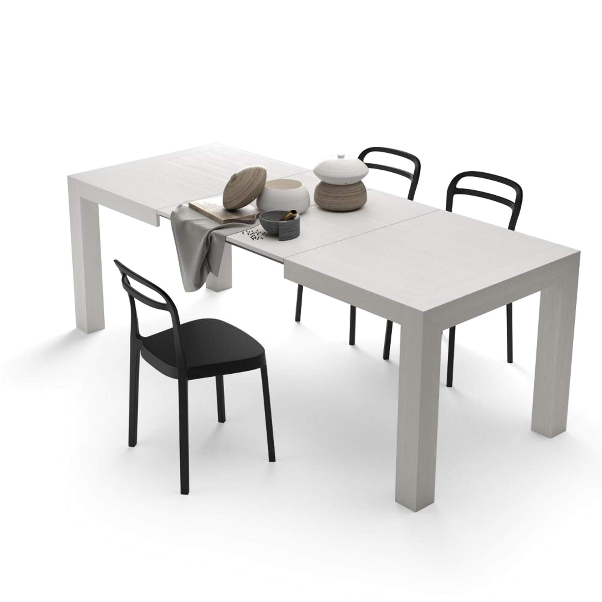 Table de salle à manger Herta Chêne/noir 140x90cm Vicco | Chêne/noir | 140-180 x 76,6 x 90 | 406673146677103
