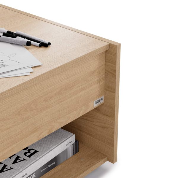 Romina Uitklapbare Salontafel, Naturel Eiken detailafbeelding 4