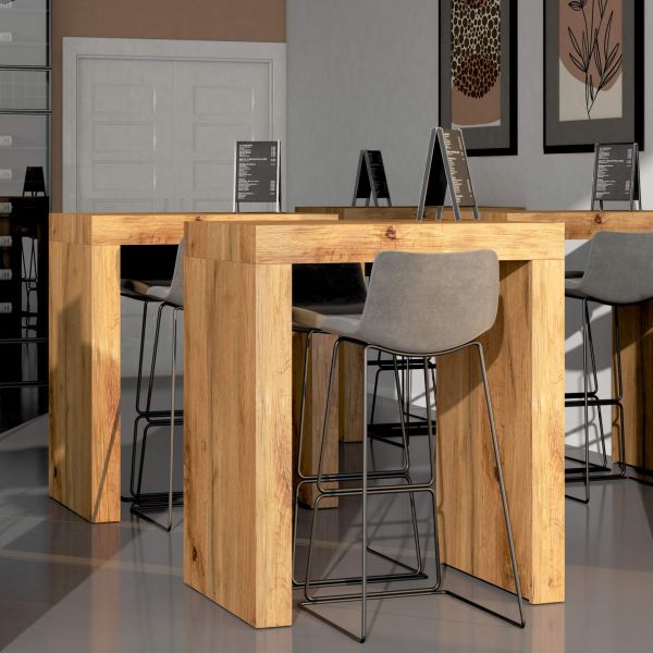 Evolution Hohe Tisch 90x60, grauer Beton Umgebungsbild 1
