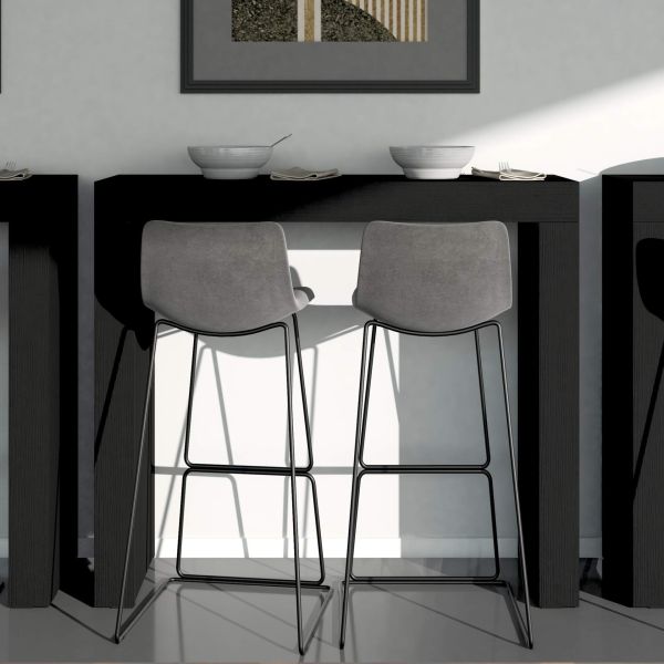 Mesa Alta Evolution 120x40, Freixo Branco com Duas Pernas imagem do conjunto 1