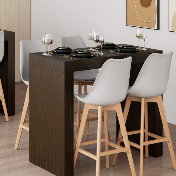 Mesa Alta Evolution 120x60, nogueira escuro imagem do conjunto 1