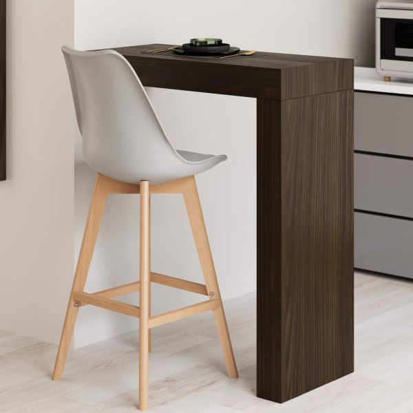 Schiereiland Evolution 90x40 amerikaanse walnoot set afbeelding 1