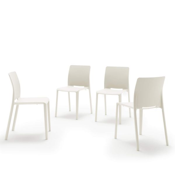 Cadeiras Emma, conjunto de 4, branco imagem de pormenor 8