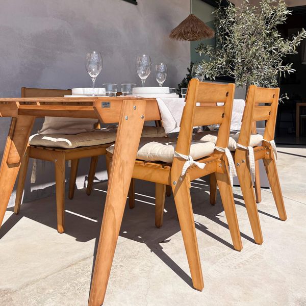 Houten Tuinstoel, Elena, Teak Kleur detailafbeelding 6