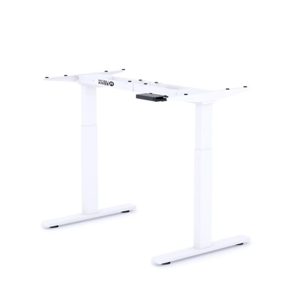 Estrutura de secretária elevatória Clara, branco