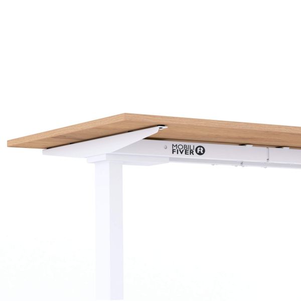 Bureau Clara 160x60 rustiek eiken met witte Poten detailafbeelding 2