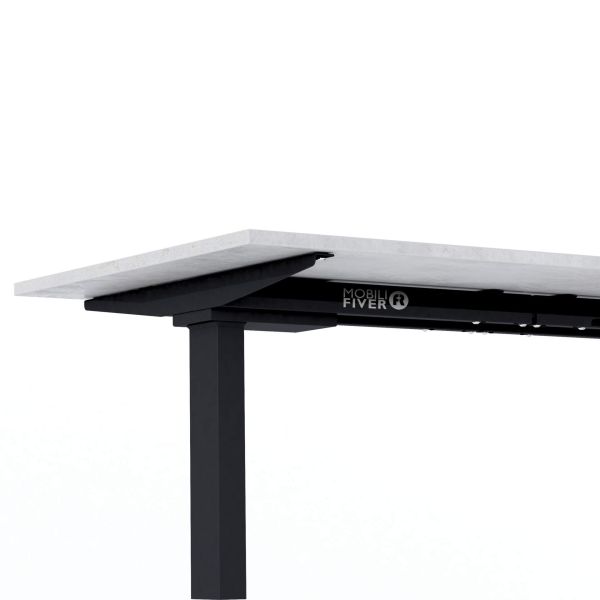 Bureau Clara 120x80 grijs beton met zwarte Poten detailafbeelding 2