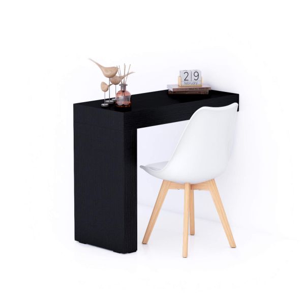 Birou Evolution 90x40, Negru Frasin cu Un Picior
