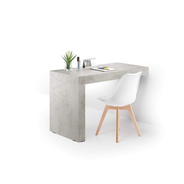 Birou Evolution 120x60, Gri Ciment cu Un Picior