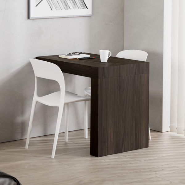 Bureau Evolution 90x60 amerikaanse walnoot met één poot set afbeelding 1