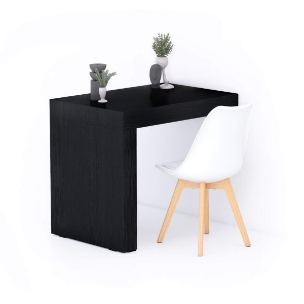 Masă de dining Evolution 90x60, Negru Frasin cu Un Picior