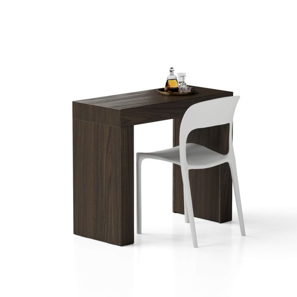 Vaste Eettafel  Evolution 90x40 amerikaanse walnoot met twee poten