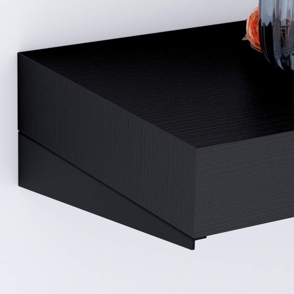 Wandkonsole Evolution 180x40, Esche Schwarz Detailbild 1