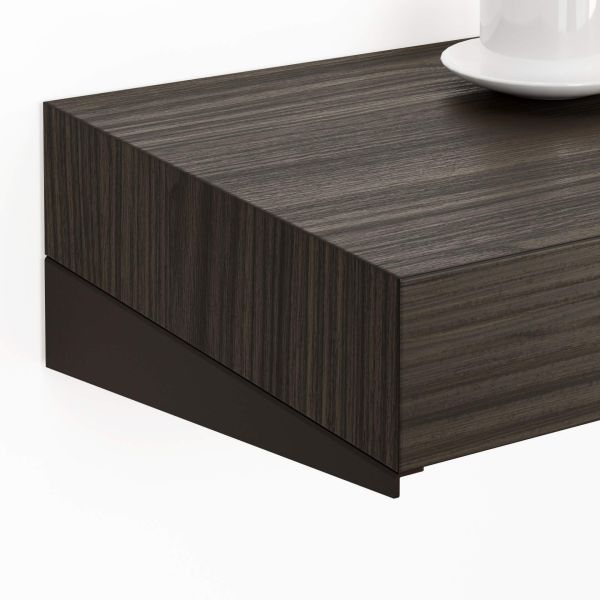 Mesa de consola de parede Evolution 120x40, nogueira escuro imagem de pormenor 1