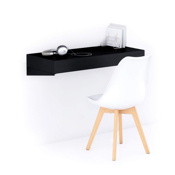 Wandbureau Evolution 90x40, Essen Zwart