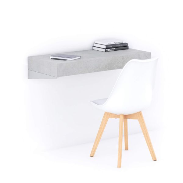 Wandbureau Evolution 90x40, Cement Grijs