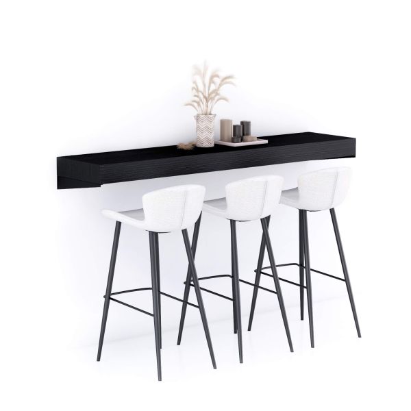 Evolution Extra großes Barregal 180 x 40, Esche,Schwarz