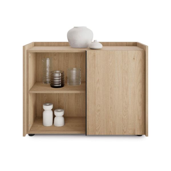 Romina Lage Kast (93.6x36x70 cm), 1 Deur, Naturel Eiken