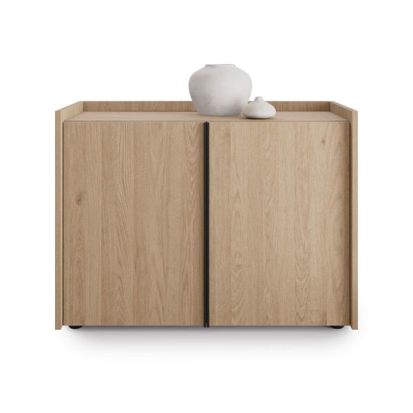 Romina Lage Kast (93.6x36x70 cm), 2 Deuren, Naturel Eiken