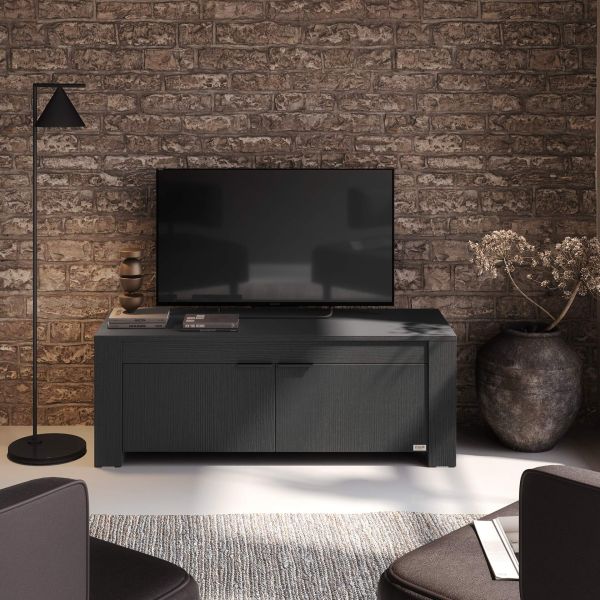 Dmora - TV-Ständer Dlell, Niedriges Sideboard Für Wohnzimmer, Sideboard
