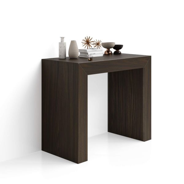 Uitschuifbare Consoletafel Angelica, 45(305)x90 cm,  amerikaanse walnoot detailafbeelding 1