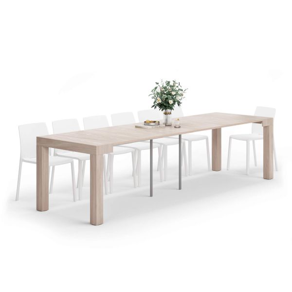 Masă Consolă Extensibilă First, 45(305)x90 cm, Ulm Perlă