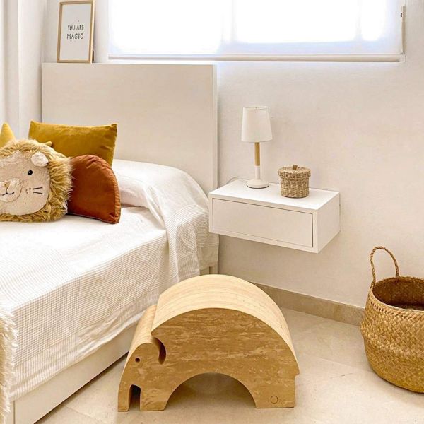 Eugad 0182ZZ-2 Nachtkastjes, wit, nachtkastje met 2 laden, hoogglans, modern nachtkastje voor boxspringbed, bijzettafel, bijzettafel voor slaapkamer, woonkamer, 40 x 58 x 40 cm, wit