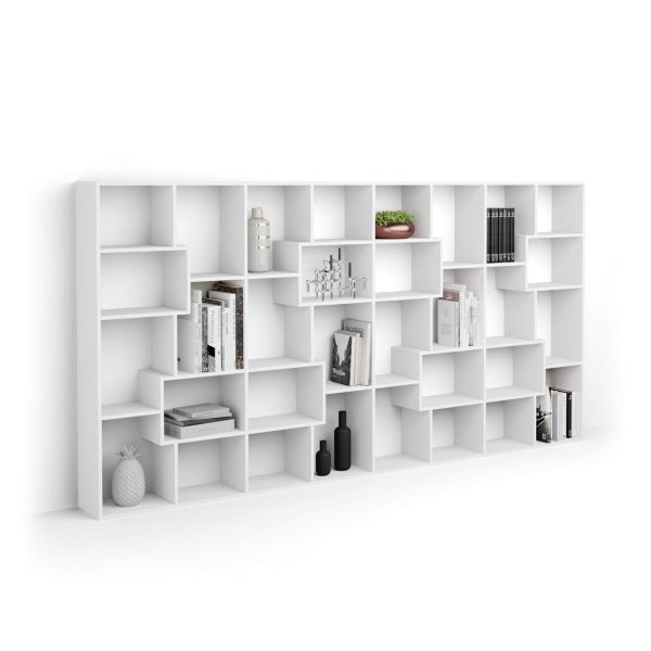 Boekenkast L Iacopo (160,8 x 314,6 cm), Wit Essen