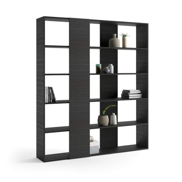 Moderne boekenkast Rachele, Zwart Essen