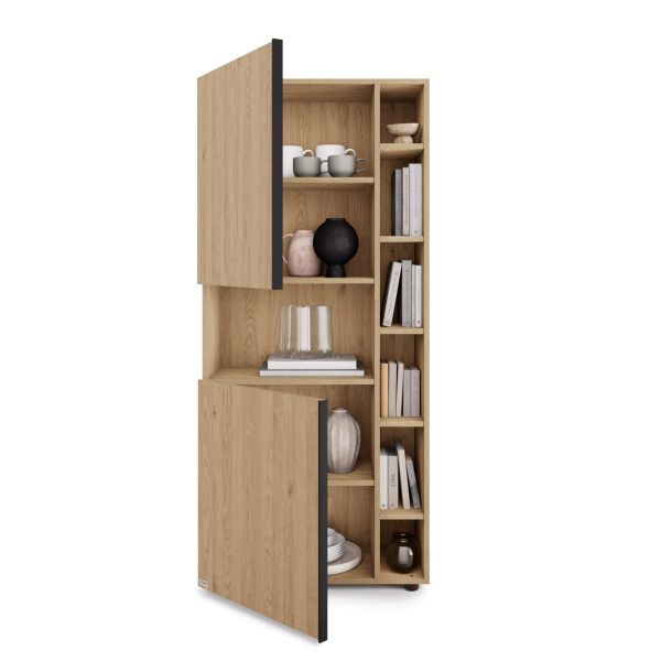 Estante Modular Romina (76,8 x 173,6 cm), Carvalho Natural imagem de pormenor 1