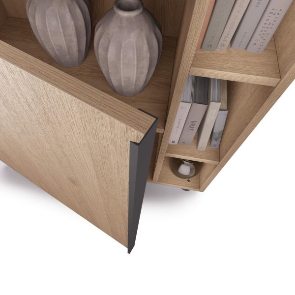 Estante Modular Romina (76,8 x 173,6 cm), Carvalho Natural imagem de pormenor 3