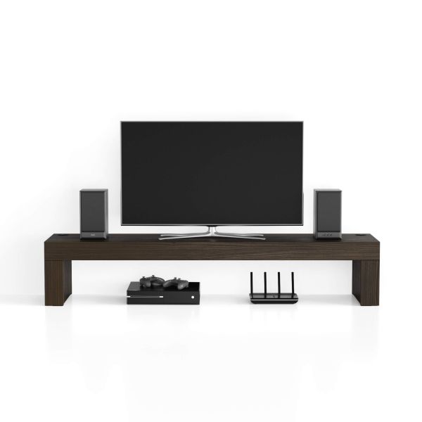 TV-Meubel Evolution 180x40 amerikaanse walnoot met Draadloze Oplader detailafbeelding 1
