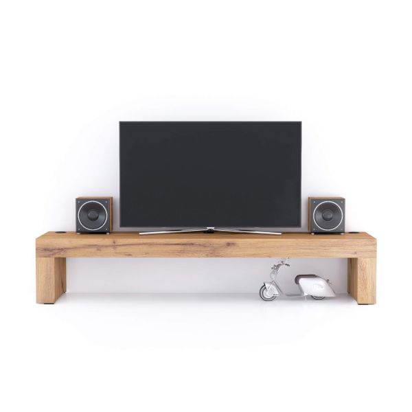 TV-Meubel Evolution 180x40, Rustiek Eiken, met Draadloze Oplader detailafbeelding 1