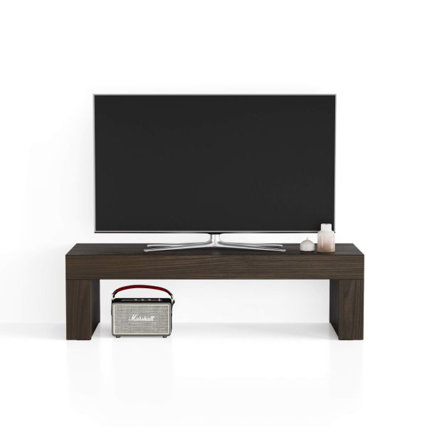 Móvel de TV Evolution 120x40, nogueira escuro imagem de pormenor 1