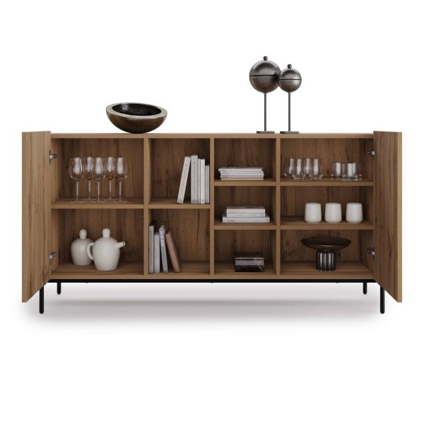 Olivia Sideboard mit 2 Türen (167x40,3x81,7 cm), Rustikale Eiche Detailbild 1