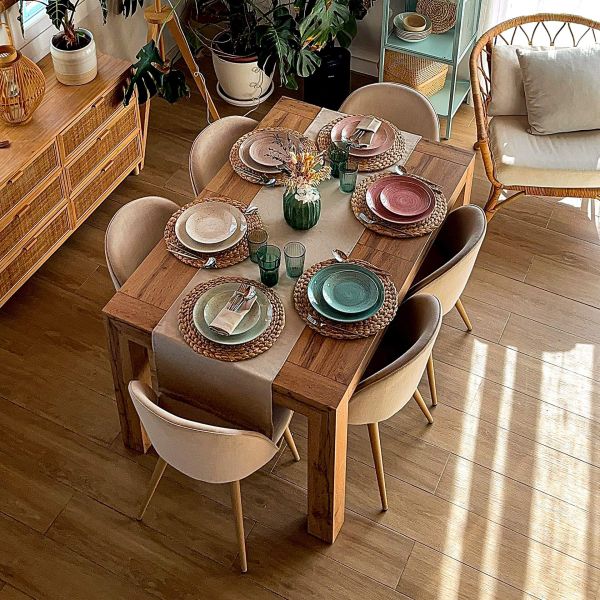 Amb Furniture High Chair Dining Room Set Best Quality D440-6SC330