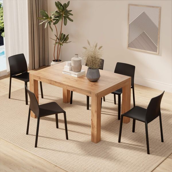 Iacopo Extendable Dining Table, 140(220)x90 cm, Rustic Oak