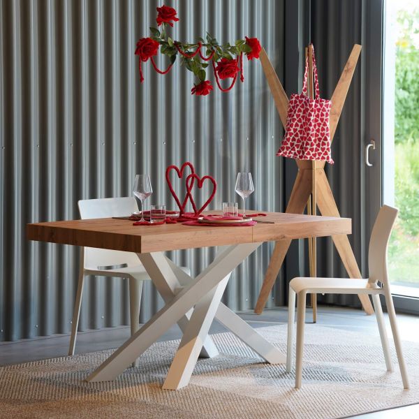 Vicco Appendiabiti Da Parete Fyrk – Design Rovere E Nero, 100x30 Cm Con 6 Ganci - 4