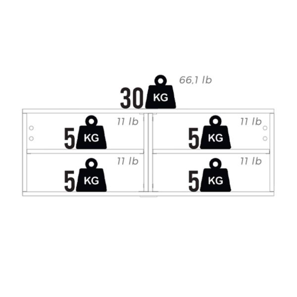 tv wandmeubel x wit essen technische afbeelding 2