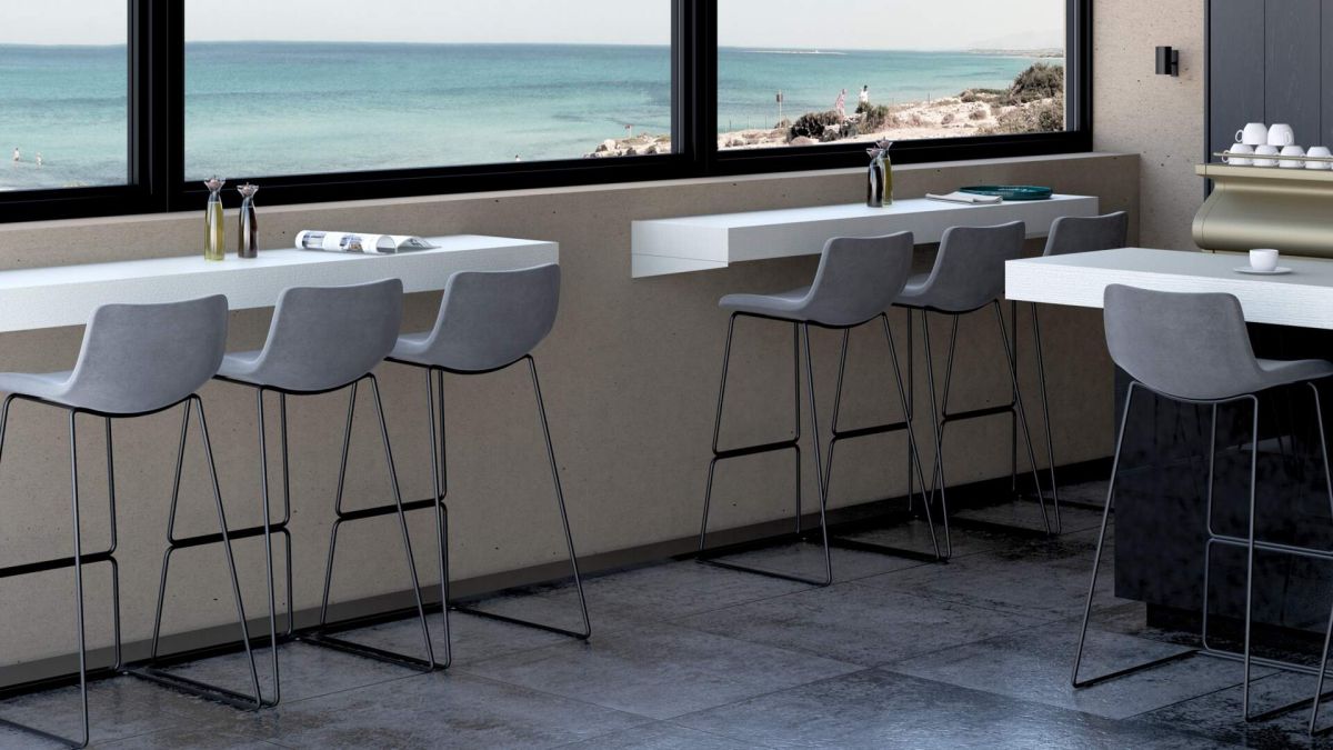 Prateleira de Bar Evolution 180x40, Freixo Branco com Carregador Wireless imagem do conjunto 1