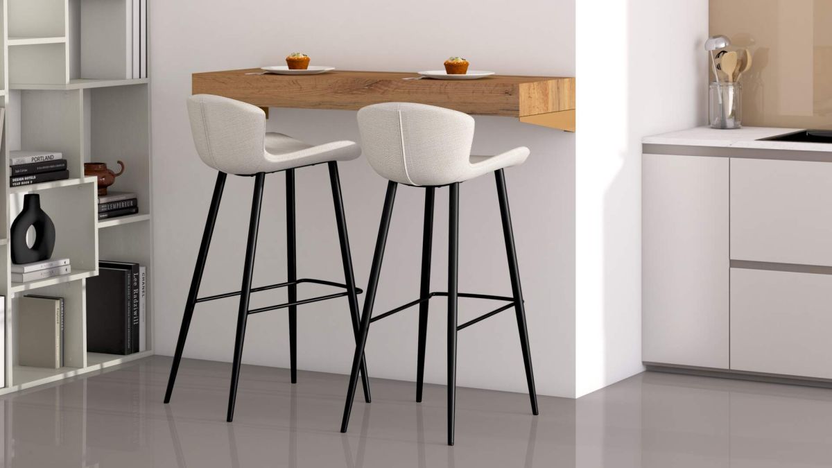 Prateleira de Bar Evolution 120x40, Freixo Preto com Carregador Wireless imagem do conjunto 1