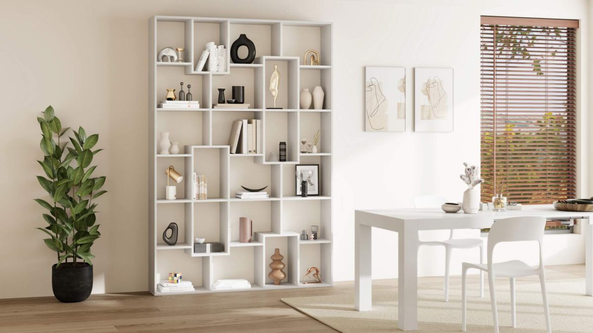 Iacopo M Bücherregal (160,8 x 236,4 cm), Esche, Weiß Umgebungsbild 4
